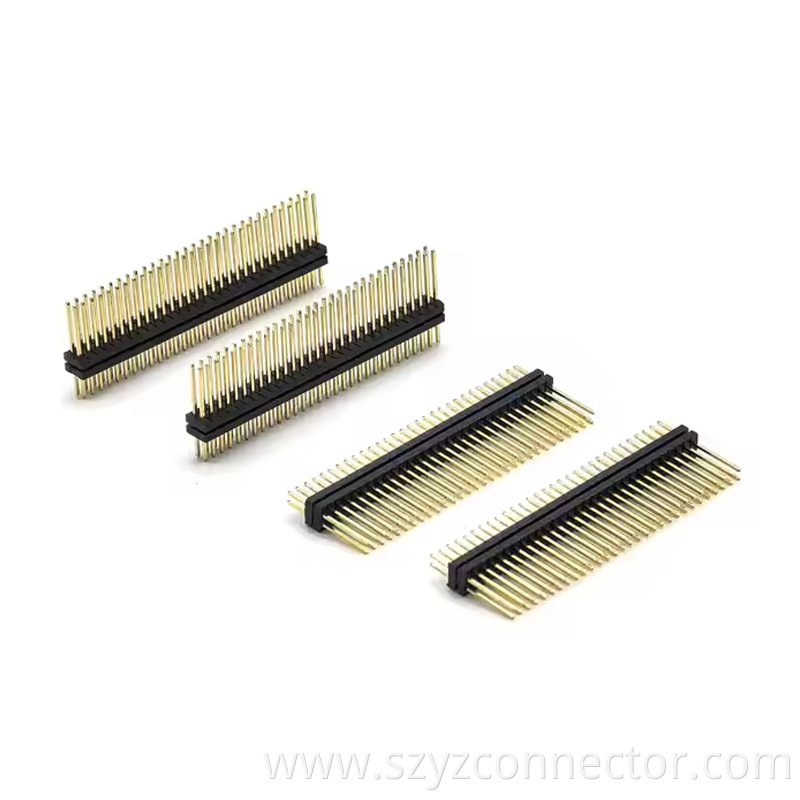1.27mm Pitch Pin Header Connector Dual Row Dual plastic Straight SQ0.4mm H1.0mm2 230P (2)